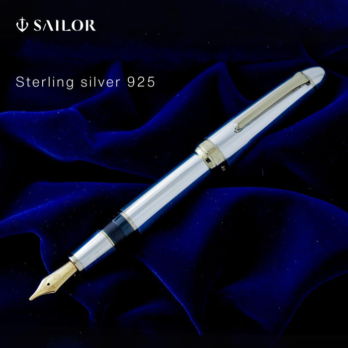 Sailor Fountain Pen Profit 21 Fine Point Sterling Silver 925 - Model 10-5027-220