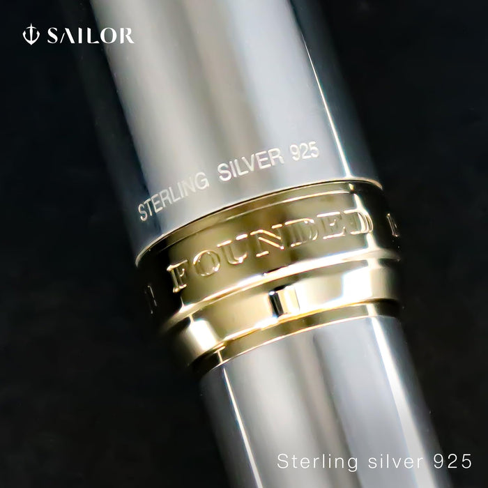 Sailor Fountain Pen Profit 21 Fine Point Sterling Silver 925 - Model 10-5027-220