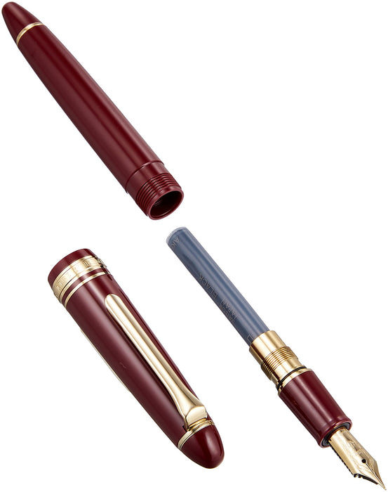 Sailor Fountain Pen Profit Casual with Gold Trim and Extra Fine Red Ink 11-0570-130