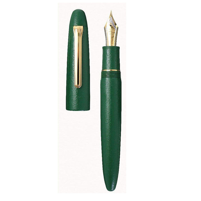 Sailor Fountain Pen Traditional Lacquer Art Ayaga Chitose Green Bold 10-1584-660