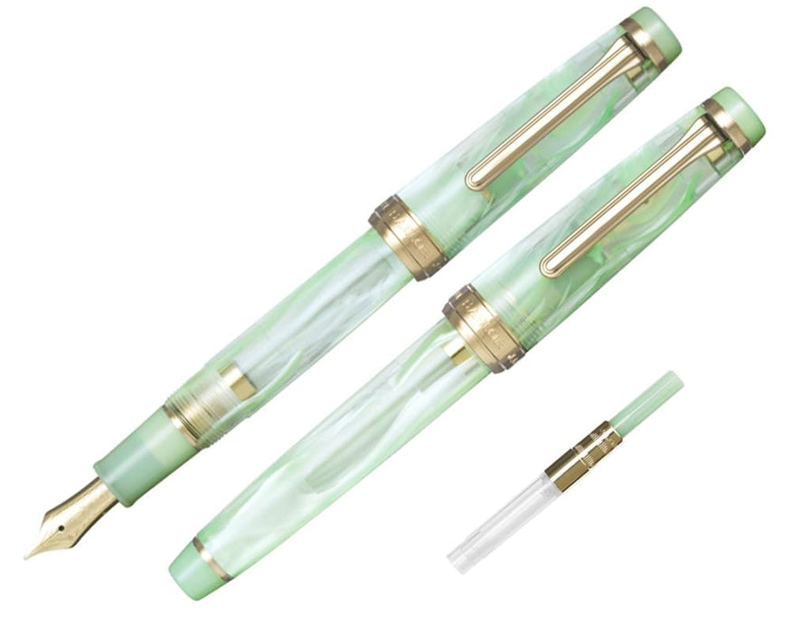 Sailor Veilio Pearl Mint 21K Medium Fine Point Fountain Pen Dual-Use Model 11-5045-267