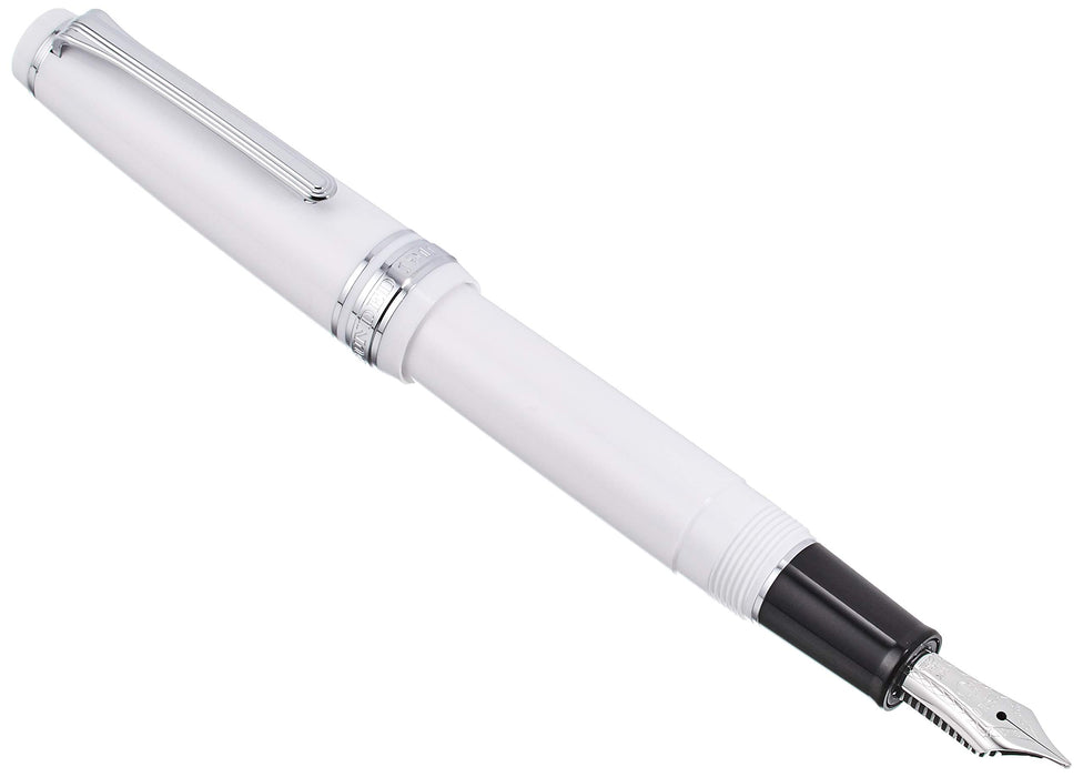 Sailor Professional Gear Slim Fountain Pen Bold Silver White 11-1222-610