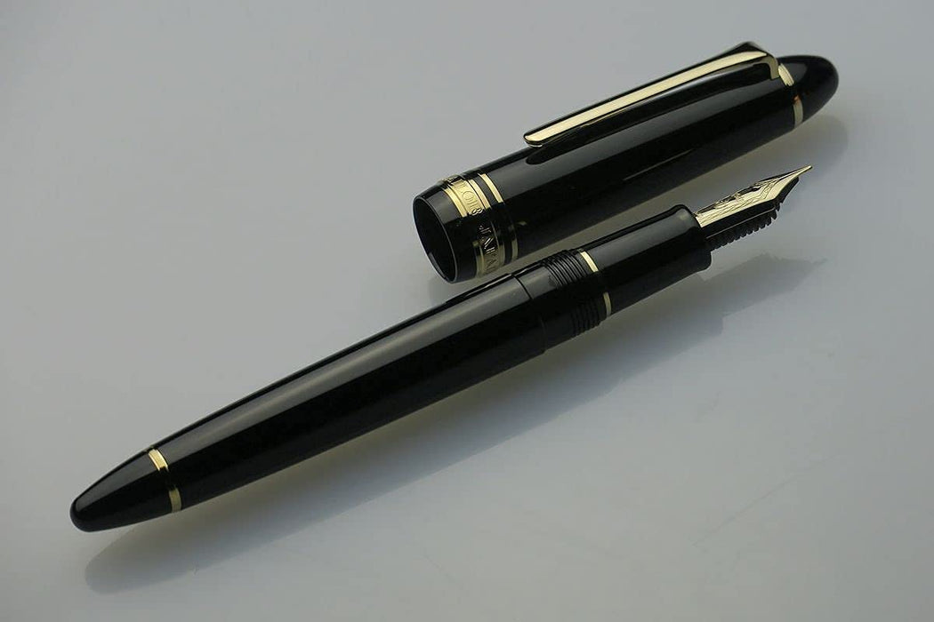 Sailor Fountain Pen Profit Casual Black with Gold Trim Zoom Nib 11-0570-720