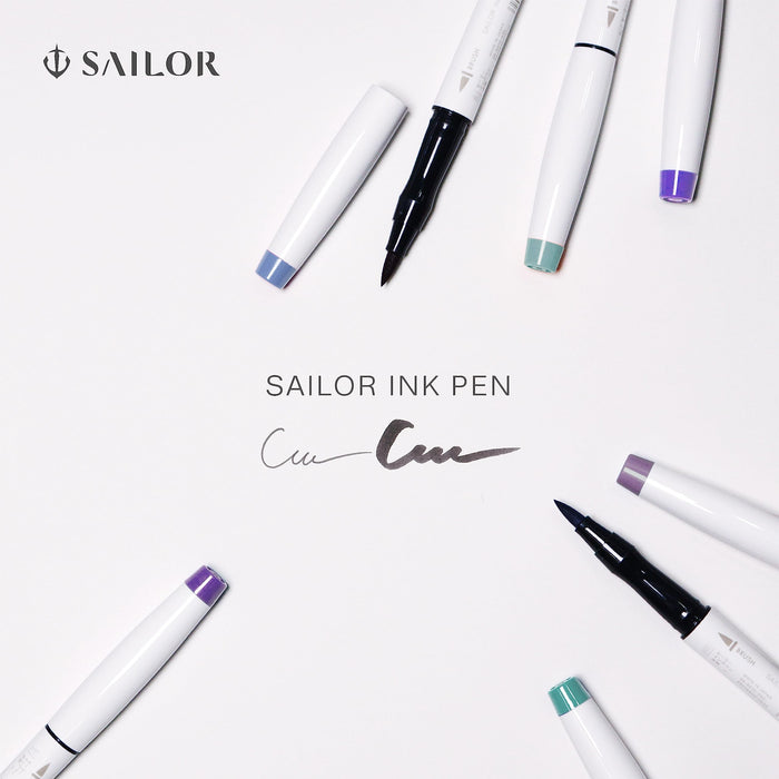Sailor Fountain Pen 3-Color Set Sandy Beach Late At Night Water-Based Ink 25-0900-006-Kiichin - The #1 Place for Japanese Goods in Your Hand!