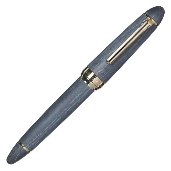 Sailor Fountain Pen Hard Maple Indigo Medium Fine 21K Gold Nib 10-7830-340