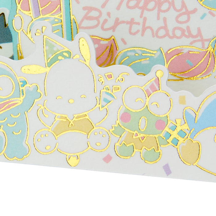 Sanrio Birthday Card Happy Cake Greeting Overseas Shipping Bd219-3-Kiichin - The #1 Place for Japanese Goods in Your Hand!