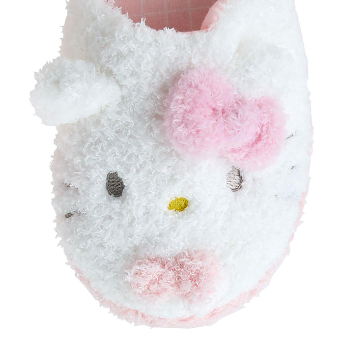 Sanrio Hello Kitty Face-Shaped Slippers 25cm Plush Comfort Footwear-Kiichin - The #1 Place for Japanese Goods in Your Hand!