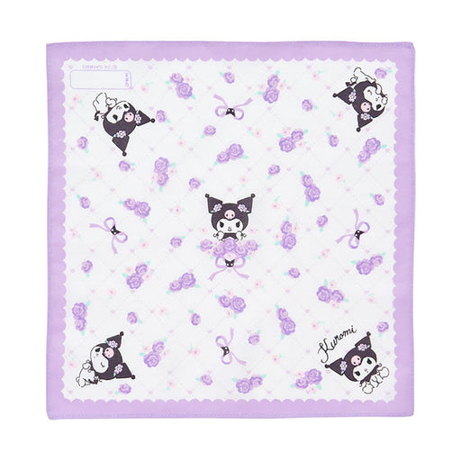 Sanrio Kuromi Cotton Handkerchief 144070 - Soft & Stylish Accessory-Kiichin - The #1 Place for Japanese Goods in Your Hand!