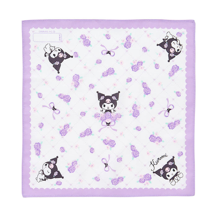 Sanrio Kuromi Cotton Handkerchief 144070 - Soft & Stylish Accessory-Kiichin - The #1 Place for Japanese Goods in Your Hand!