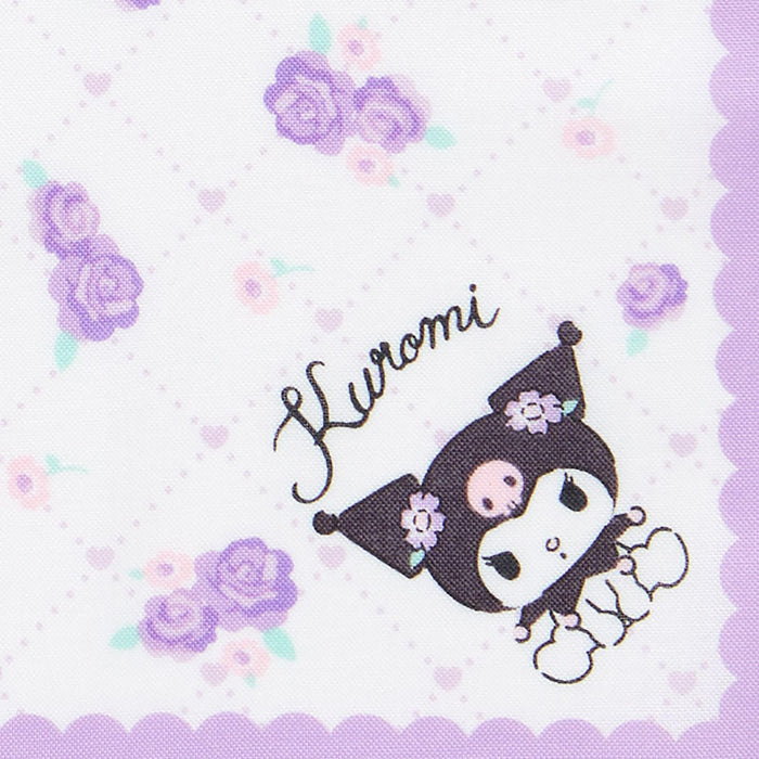 Sanrio Kuromi Cotton Handkerchief 144070 - Soft & Stylish Accessory-Kiichin - The #1 Place for Japanese Goods in Your Hand!