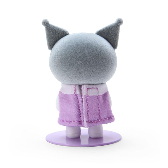 Sanrio Kuromi Mini Flocky Dress-Up Doll - Sanrio Pitatto Friends Kuromi-Chan 6.8x3.6x3cm 604321