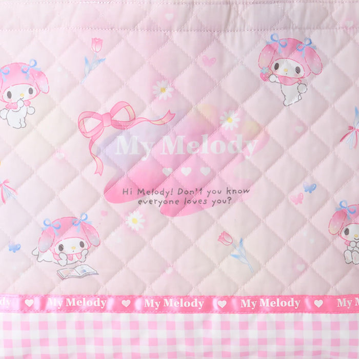 Sanrio My Melody Quilted Children's Lesson Bag with Name Space and Loops-Kiichin - The #1 Place for Japanese Goods in Your Hand!