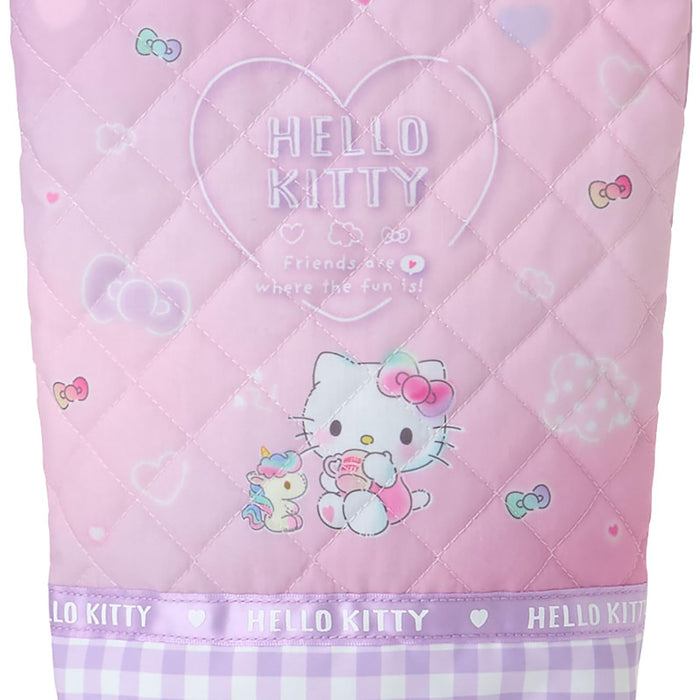 Sanrio Quilted Shoe Bag for Kids - Hello Kitty Design with Name Space-Kiichin - The #1 Place for Japanese Goods in Your Hand!