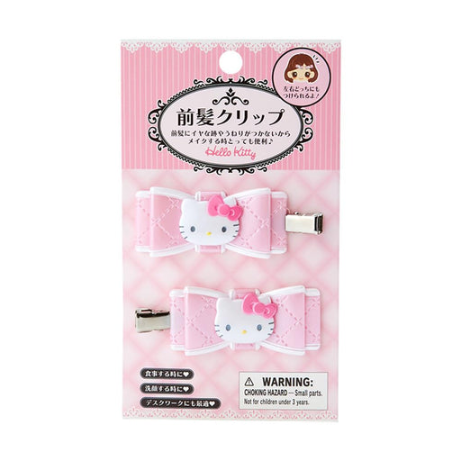 Sanrio Hello Kitty Hair Clip Ribbon 2.5x5.5cm - Cute Bangs Accessory-Kiichin - The #1 Place for Japanese Goods in Your Hand!