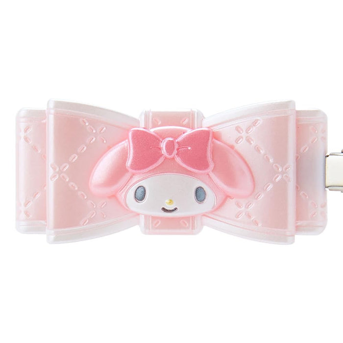 Sanrio My Melody Ribbon Hair Clip - Quilted Bangs Clip 2.5x5.5x0.7 cm-Kiichin - The #1 Place for Japanese Goods in Your Hand!