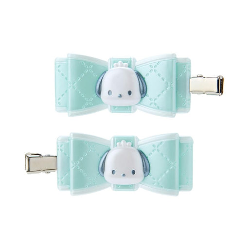 Sanrio Pochacco Bangs Clip Quilt Ribbon Hair Clip 2.5x5.5cm-Kiichin - The #1 Place for Japanese Goods in Your Hand!