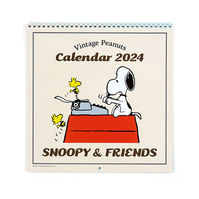 Sanrio Snoopy Wall Calendar 2024 - Made In Japan (701777)-Kiichin - The #1 Place for Japanese Goods in Your Hand!