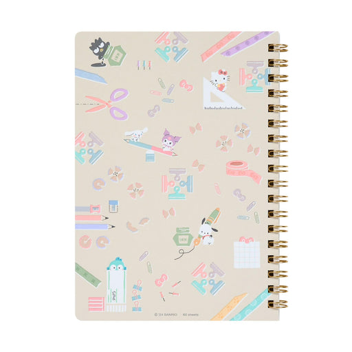 Sanrio Stationery Time B6 Ring Notebook 7mm Ruled 60 Pages-Kiichin - The #1 Place for Japanese Goods in Your Hand!