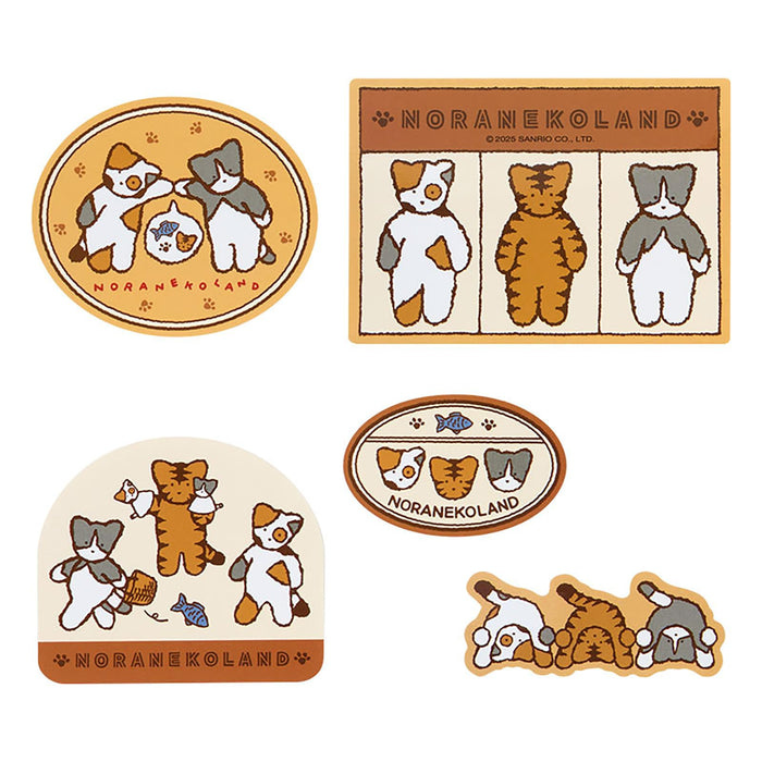 Sanrio Sticker and Case Set Noraneko Land Sanrio Cat Club 466531-Kiichin - The #1 Place for Japanese Goods in Your Hand!