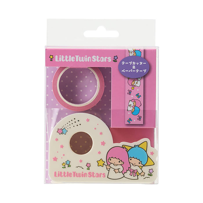 Sanrio Little Twin Stars Tape Cutter and Paper Tape Kiki Lala Set 321281-Kiichin - The #1 Place for Japanese Goods in Your Hand!