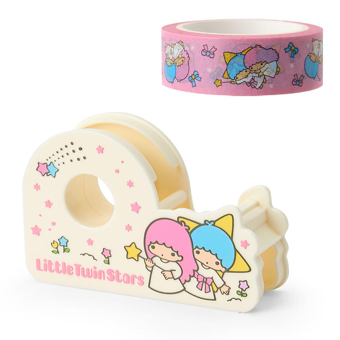 Sanrio Little Twin Stars Tape Cutter and Paper Tape Kiki Lala Set 321281-Kiichin - The #1 Place for Japanese Goods in Your Hand!