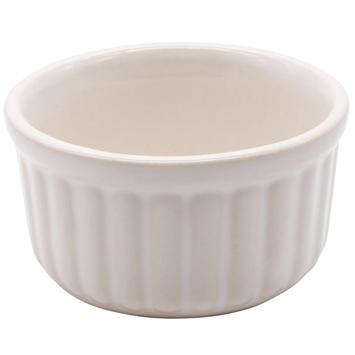 Santo Banko Ware Oven-Safe Souffle Cocotte Small White 9cm Diameter-Kiichin - The #1 Place for Japanese Goods in Your Hand!