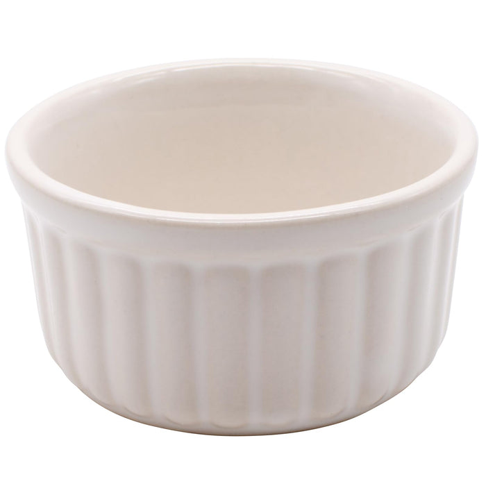 Santo Banko Ware Oven-Safe Souffle Cocotte Small White 9cm Diameter-Kiichin - The #1 Place for Japanese Goods in Your Hand!