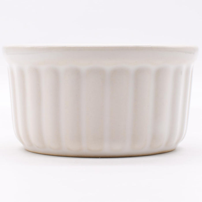 Santo Banko Ware Oven-Safe Souffle Cocotte Small White 9cm Diameter-Kiichin - The #1 Place for Japanese Goods in Your Hand!