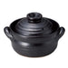 Santo 16cm Black Glaze Rice Porridge Pot Direct Heat Safe Made in Japan-Kiichin - The #1 Place for Japanese Goods in Your Hand!