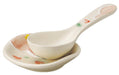 Santo Banko Small Spoon with Stand Pink Flower Pattern Model 13752-Kiichin - The #1 Place for Japanese Goods in Your Hand!