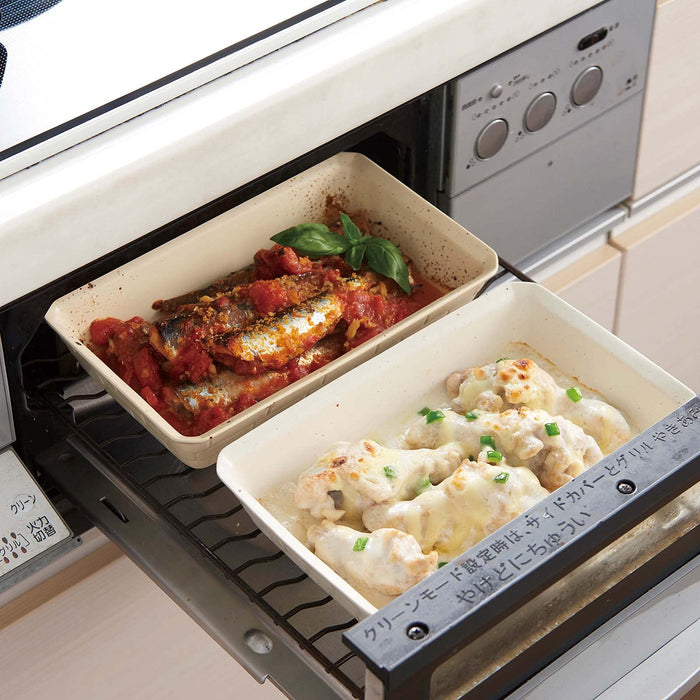 Santo Bankoyaki Grill Plate 22x14cm Safe for Microwave Dishwasher Oven-Kiichin - The #1 Place for Japanese Goods in Your Hand!