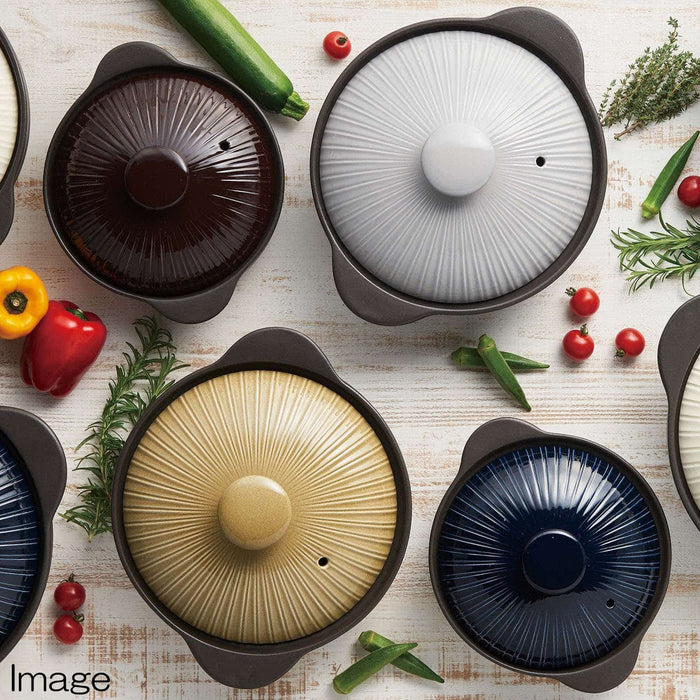 Santo Thermatech Olive Clay Pot No. 9: 3000ml 3-4 Person IH/Heat Compatible-Kiichin - The #1 Place for Japanese Goods in Your Hand!