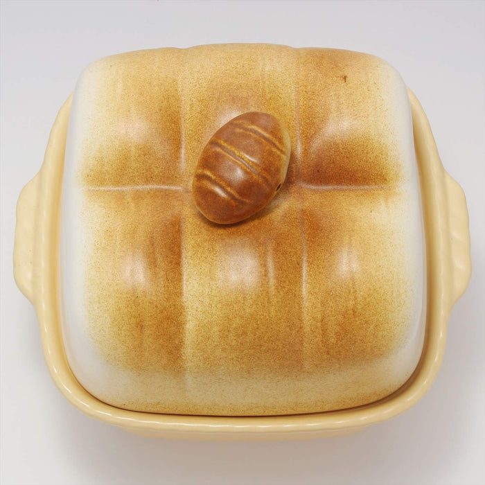Santo Bread Baking Mold 20.5Cm Brown Banko Ware & Storage Container-Kiichin - The #1 Place for Japanese Goods in Your Hand!