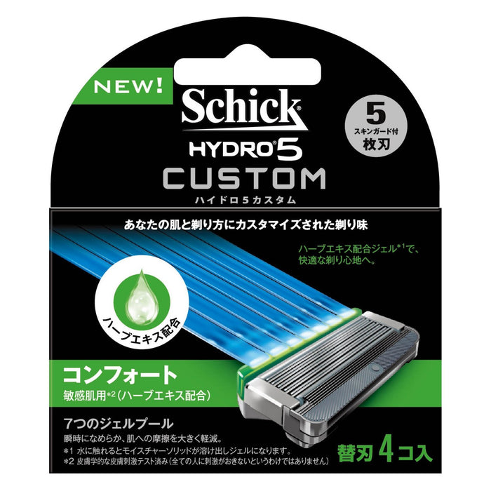 Schick Hydro 5 - Men's Razor with 5 Blades and 4 Comfort Replacement Blades