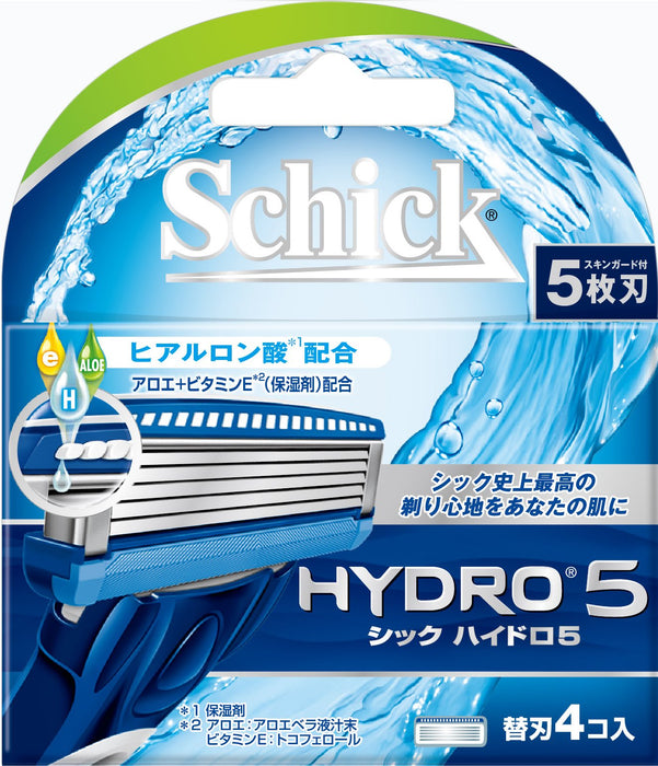 Schick Hydro 5 替換刮鬍刀刀片 - 5 刀片裝 4 片