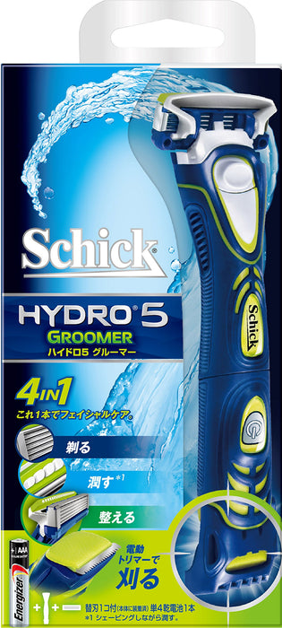 Schick Hydro 5 Groomer Razor with Electric Trimmer - 5 Blade Men's Shaver 1 Piece