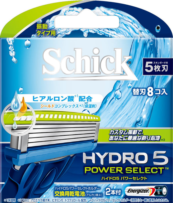 Schick Hydro 5 Power Select 8-Piece 5-Blade Replacement Set