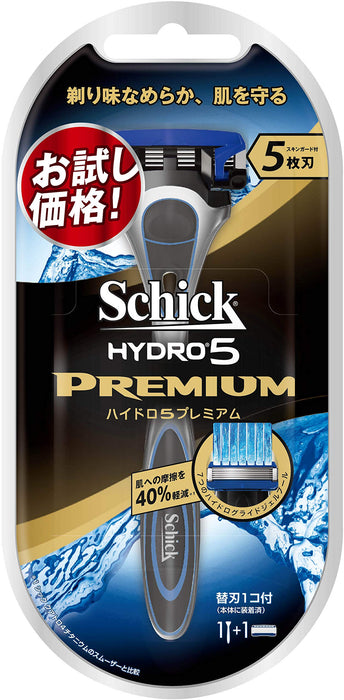 Schick Hydro 5 Premium Men's Razor with 5-Blade Replacement Trial Holder