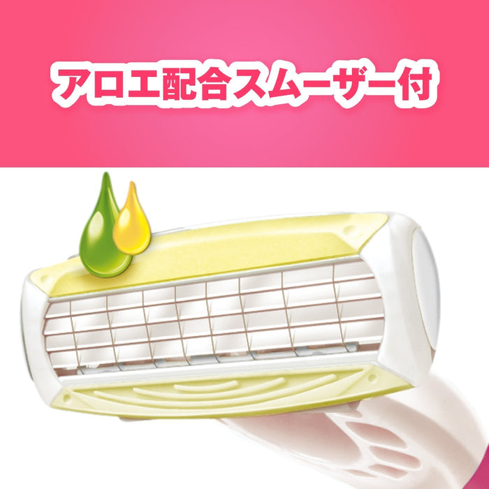 Schick Quattro 4 Body Disposable Women's Razor with Safety Wire Pack of 3-Kiichin - The #1 Place for Japanese Goods in Your Hand!