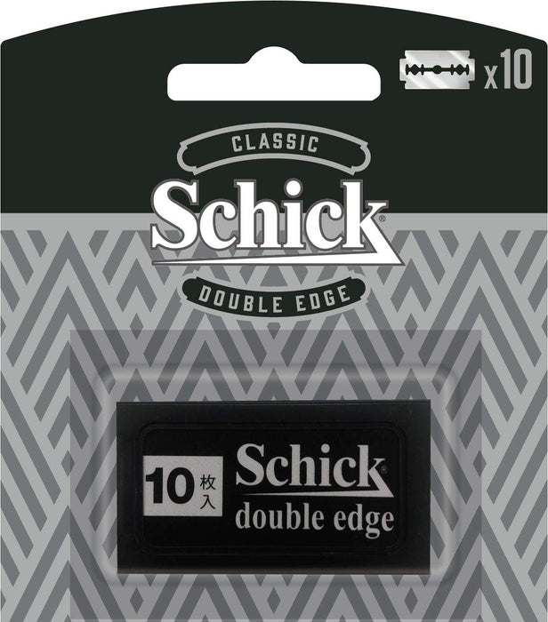 Schick Men's Classic Double Edge Razor with 10 Replacement Blades