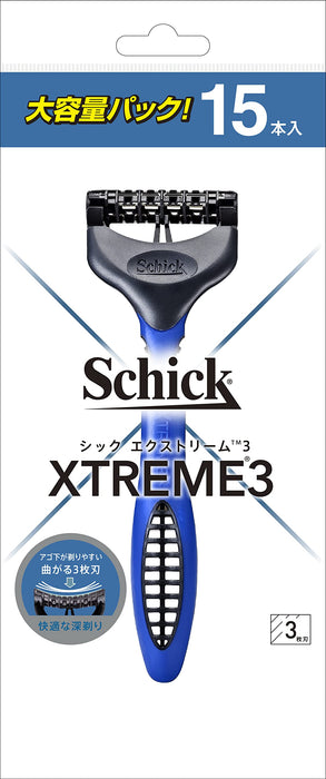 Schick Extreme 3 Shaving Razor Pack of 15 - Quality and Precision by Schick