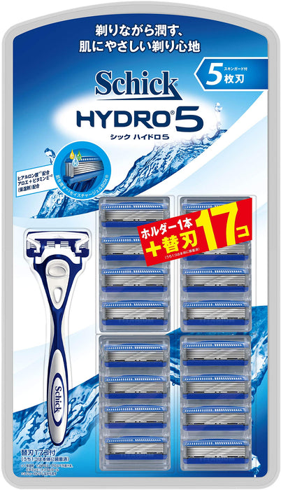 Schick Hydro 5 球杆套装，带支架和 16 个替换刀片