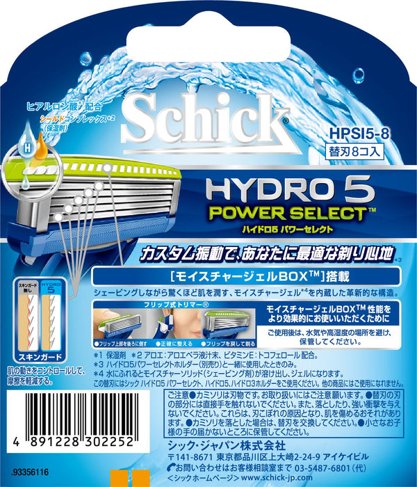 Schick Hydro 5 Power Select 8-Pack Spare Blades