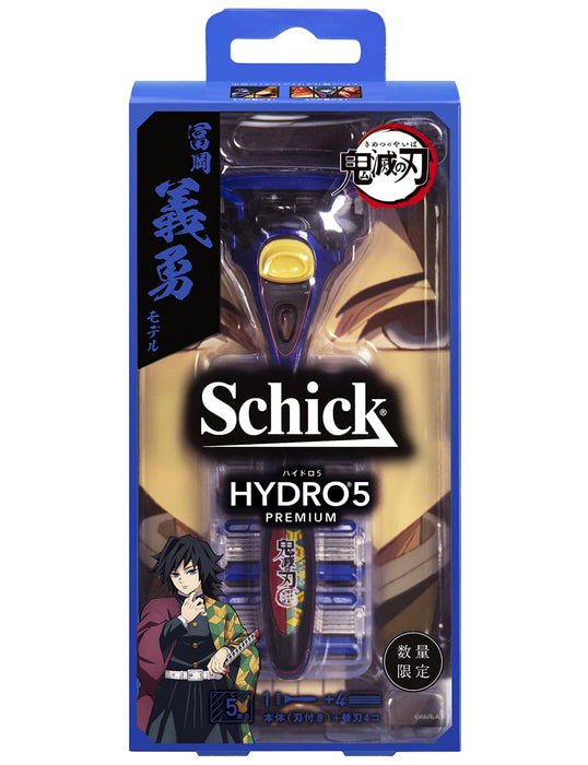 Schick Hydro 5 Premium Razor with Giyu Tomioka Holder Includes 4 Spare Blades