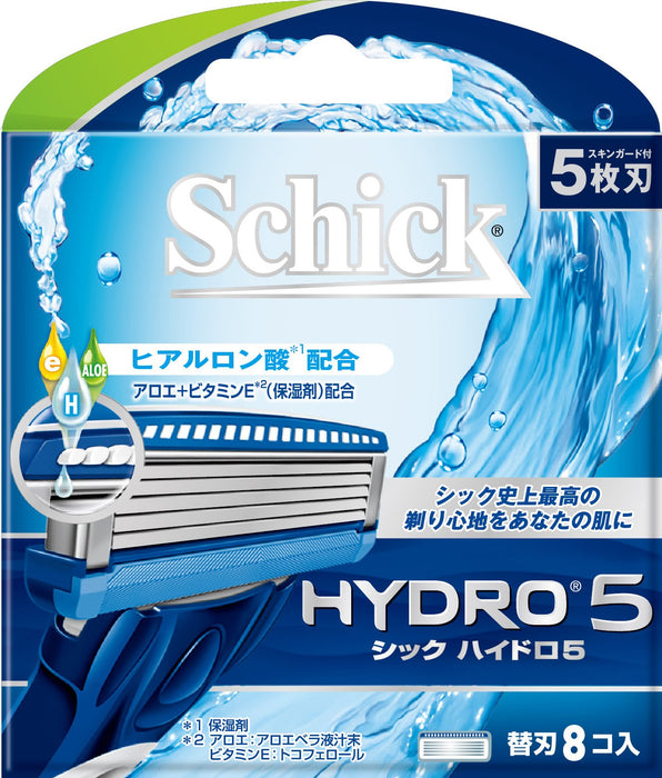 Schick Hydro 5 - 耐用 8 片替換刀片包