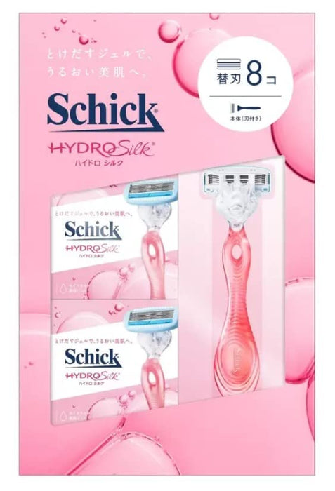 Schick Hydro Silk Razor with Main Blade Plus 8 Spare Blades Costco 47788