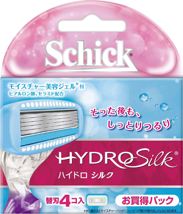 Schick Women's Razor Hydrosilk 4-Piece Replacement Blades