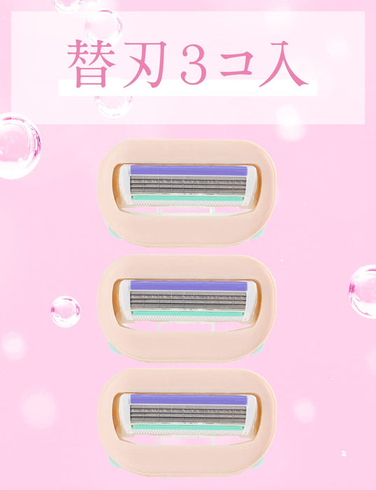 Schick Intuition 替換刀片 3 件組保濕刮鬍刀套裝