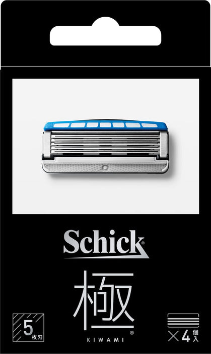 Schick Kiwami 4-Piece Replacement Blades Set for Smooth Shaving