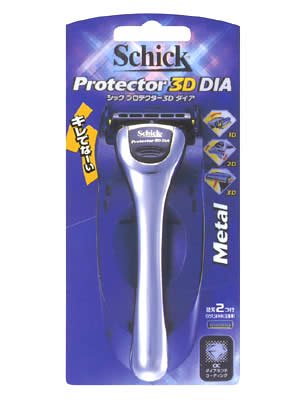 Schick Protector 3D Dia Metal Holder - Durable Razor by Schick Brand